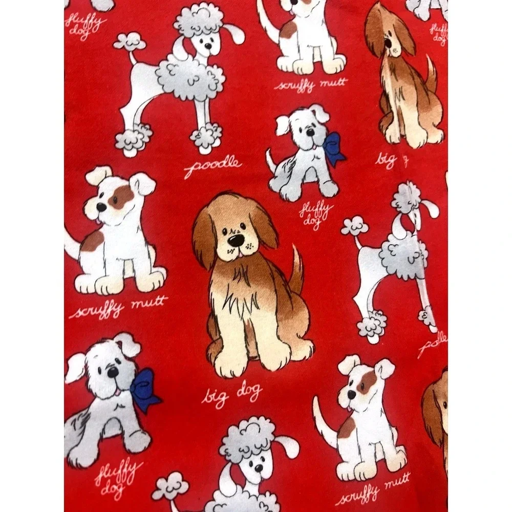 Vtg Patty Reed Big Dog RedFabric‎ Pet Pink 43